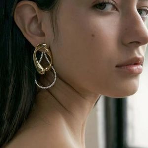 Geometric Accent Drop-shaped Crystal Artistic Earrings